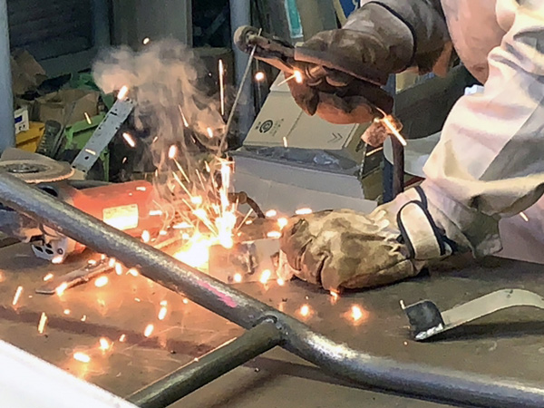 溶接作業の様子